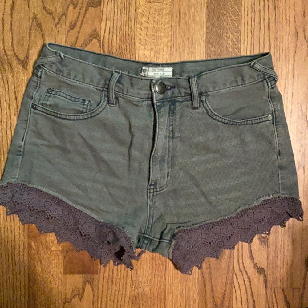 Free People Crocheted Shorts